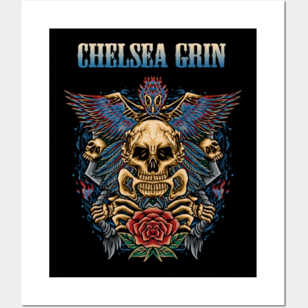 CHELSEA GRIN BAND Wall Art by citrus_sizzle